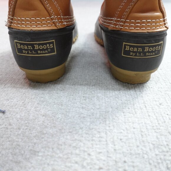 LL Bean Boots 8 Brown 8 Eye Made in Maine USA - Picture 5 of 9
